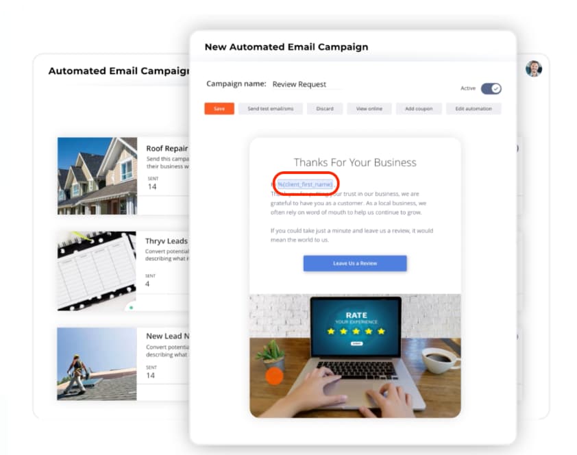 email automation campaign example